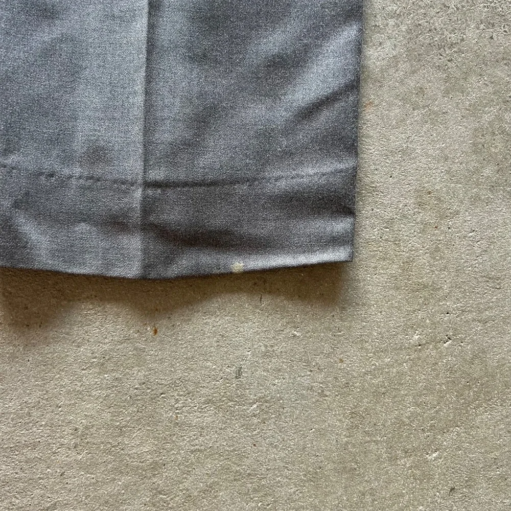 Vintage 70s Pendleton Pants Size 36x31 Gray Wool Trousers Flat Front Dress